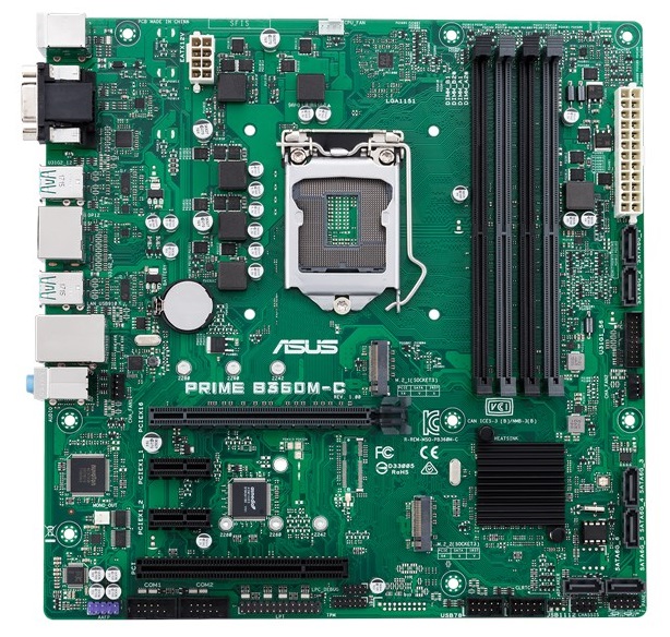 

Материнская плата Asus PRIME B360M-C (s1151, B360) mATX