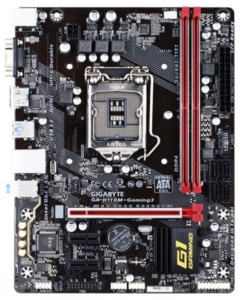 

Материнская плата Gigabyte GA-H110M-Gaming 3 (s1151 H110) mATX