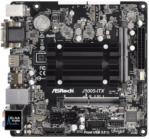 

Материнская плата AsRock J5005-ITX (Quad-Core Pentium J5005 2,8ГГц) ITX