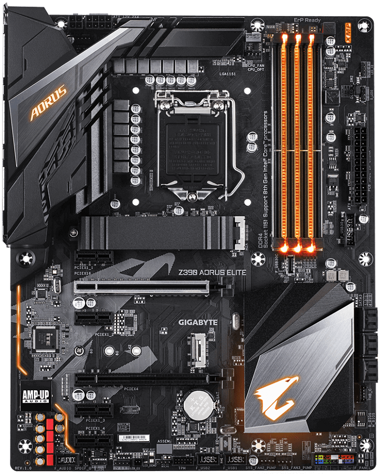 

Материнская плата Gigabyte Z390 AORUS ELITE (s1151 Z390) ATX