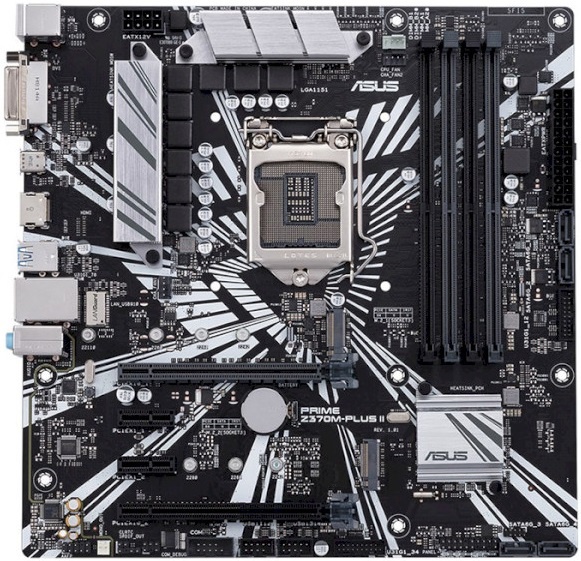 

Материнская плата ASUS Prime Z370M-Plus II (s1151 Z370) mATX