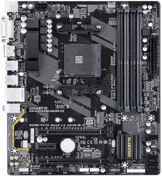 

Материнская плата GIGABYTE GA-AB350M-DS3H V2 (AM4 B350) mATX
