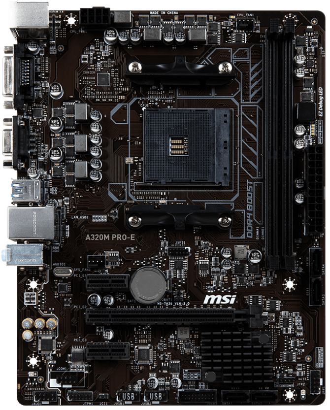 

Материнская плата MSI A320M Pro-E (AM4 A320) mATX