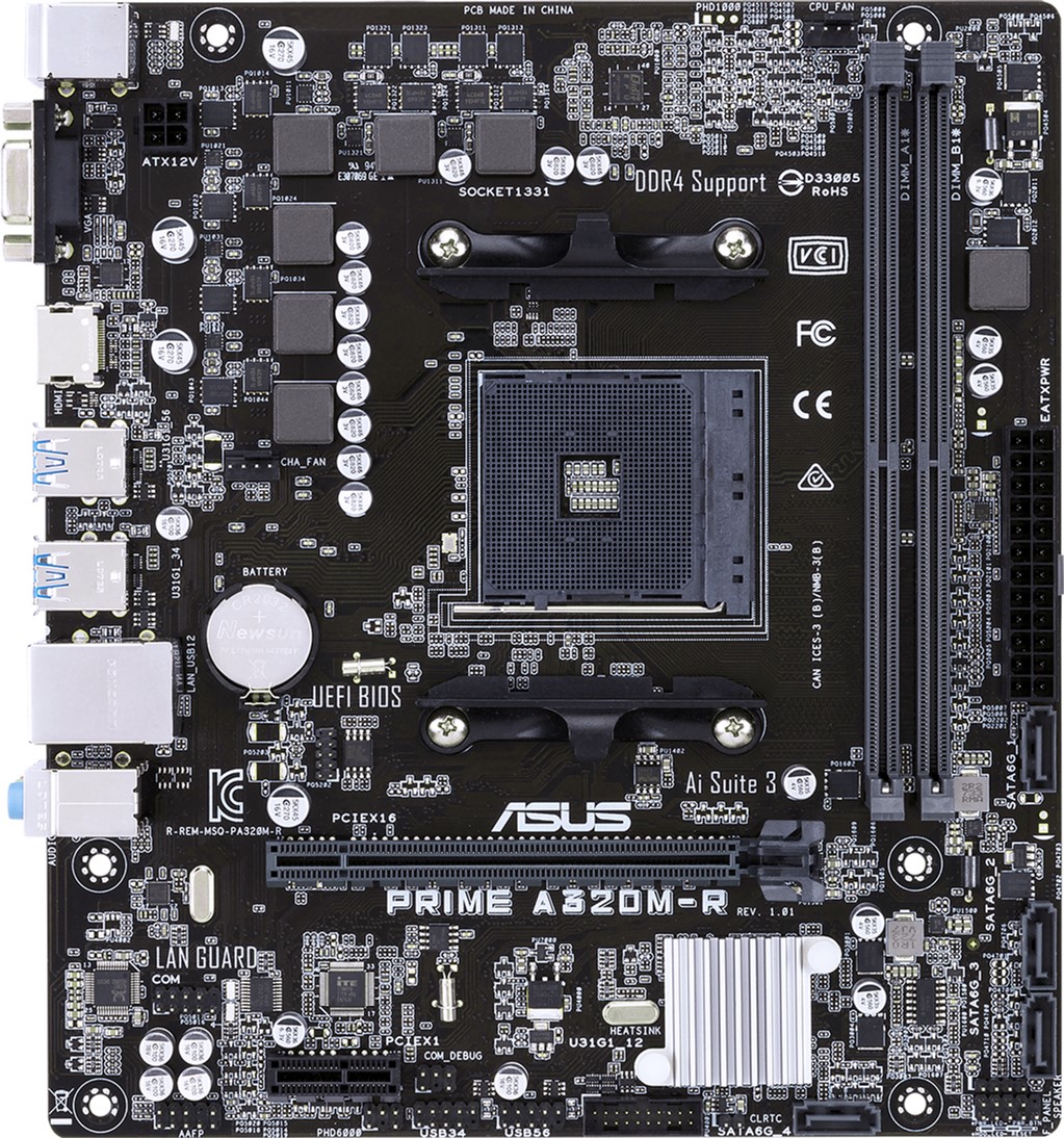 ᐉ Материнская плата ASUS Prime A320M-R (sAM4 A320) mATX — купить в ...