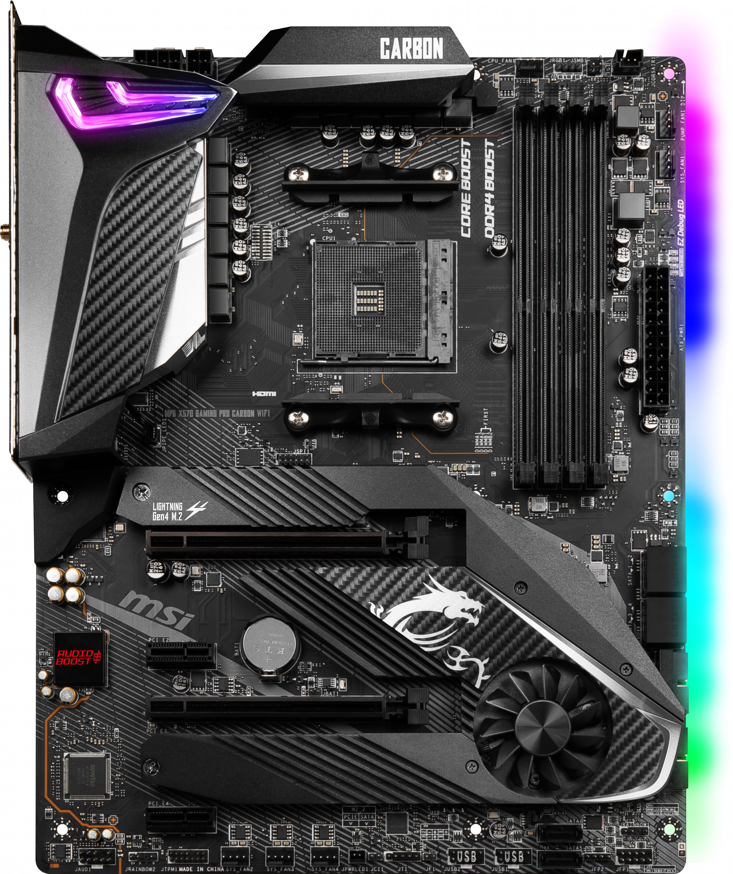 Материнская плата MSI MPG X570 GAMING PRO CARBON WIFI (sAM4 X570) ATX в Киеве