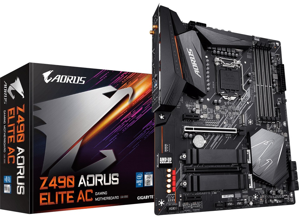 Материнська плата GIGABYTE Z490 AORUS ELITE AC (s1200 Z490) ATX в Києві