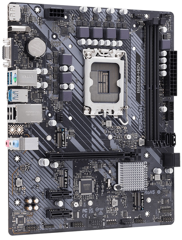 Материнська плата ASROCK B660M-HDV (s1700 B660) mATX · 2