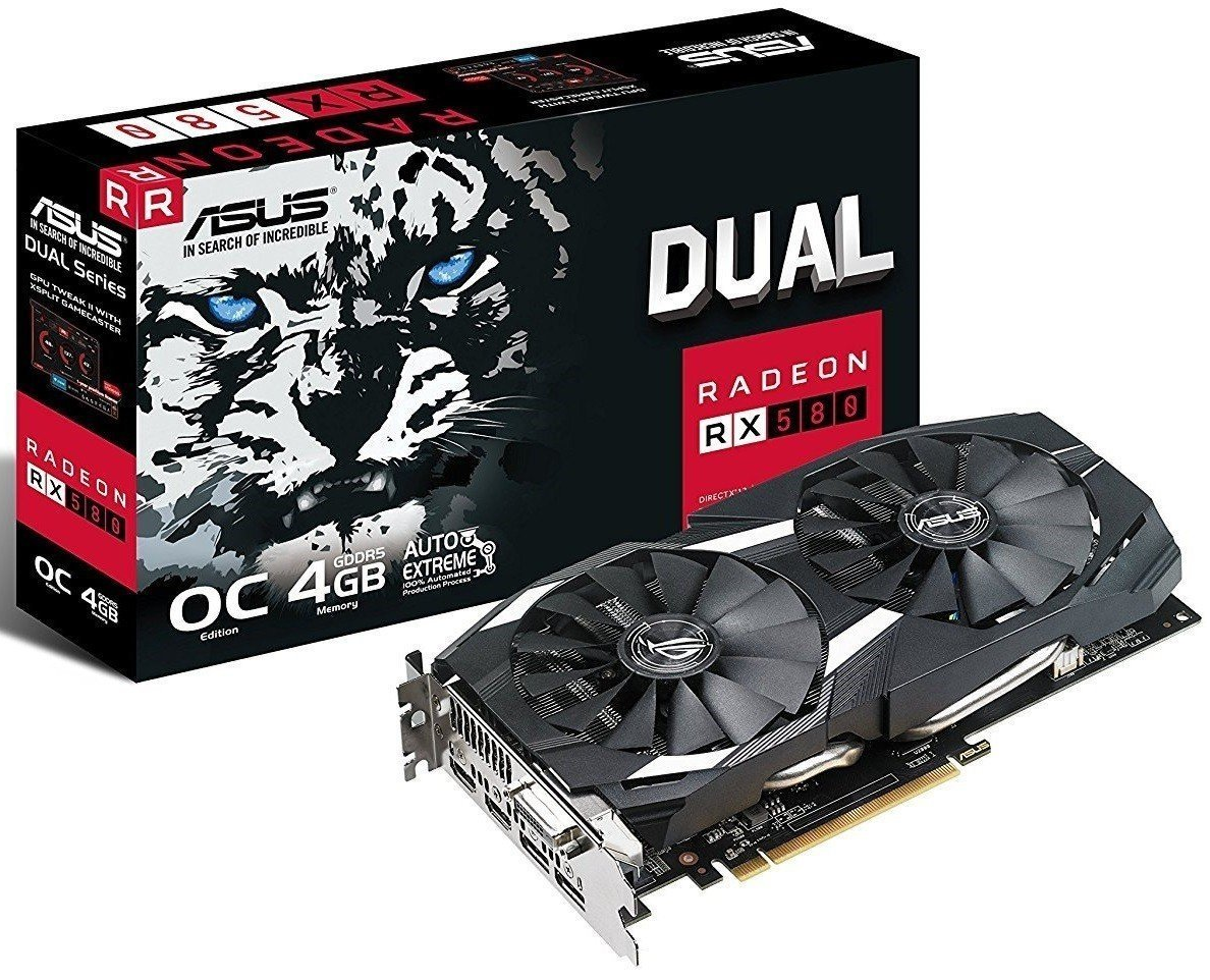 ᐉ Відеокарта ASUS Radeon RX 580 4GB DDR5 DUAL (DUAL-RX580-O4G) — купити ...