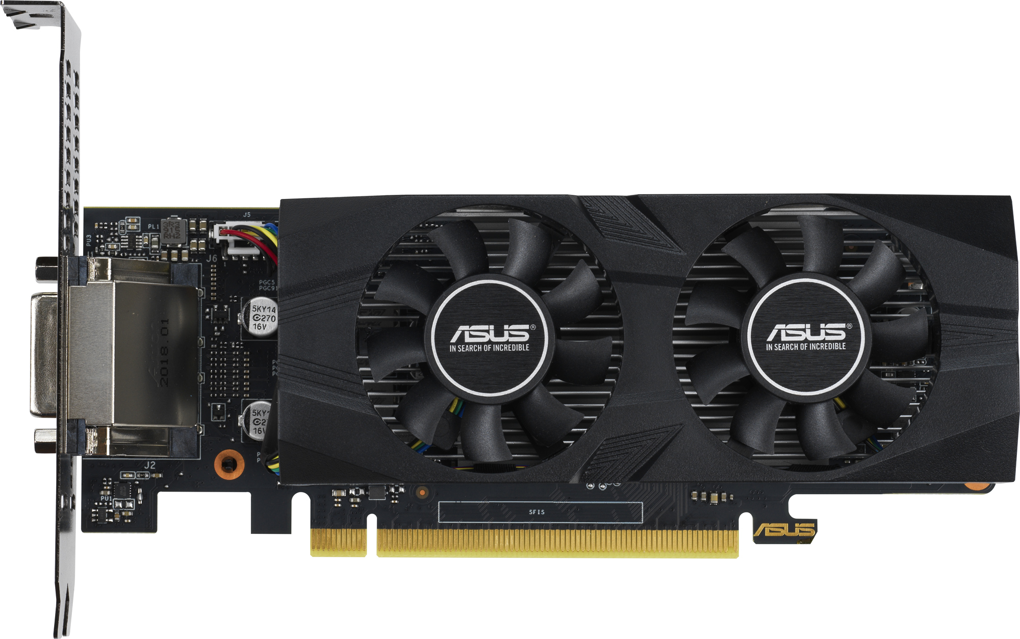 Відеокарта ASUS GeForce GTX 1650 4GB GDDR5 LP OC (GTX1650-4G-LP-BRK) в Києві