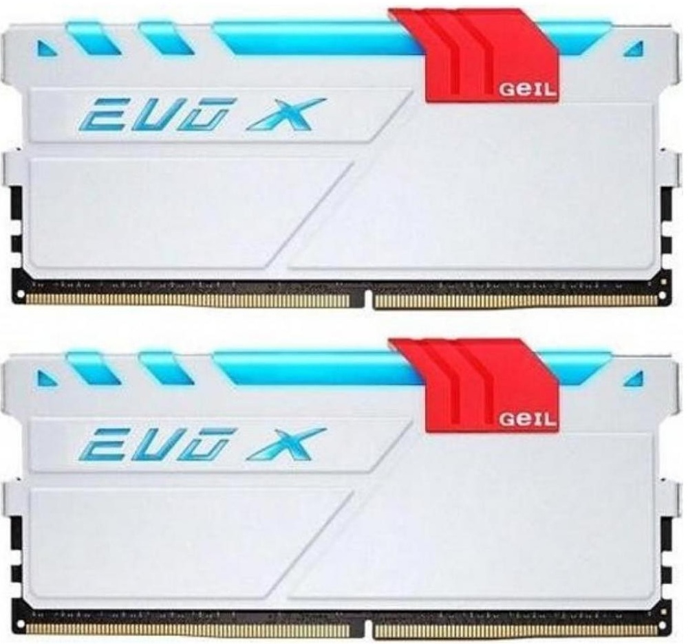 

Память Geil 2x8Gb DDR4 2400Mhz EVO X White RGB LED (GEXG416GB2400C16DC)