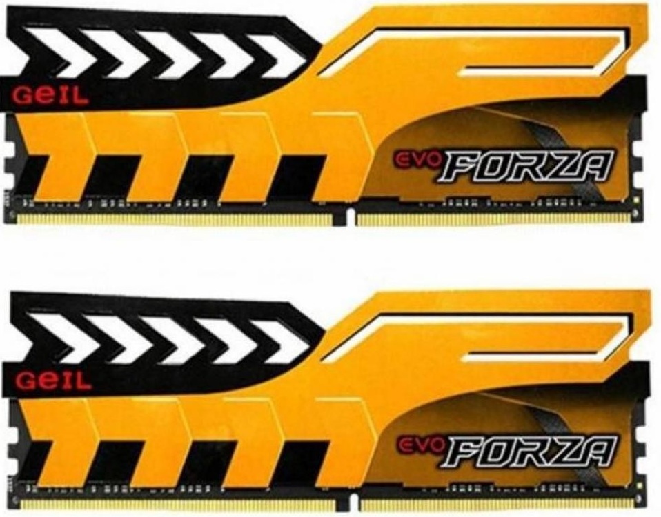 

Память Geil 2x8Gb DDR4 3000Mhz EVO Forza Yellow (GFY416GB3000C16ADC)