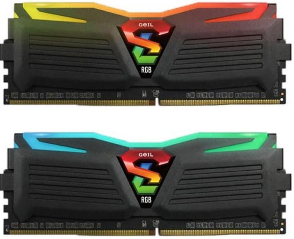 

Память Geil 2x8Gb DDR4 3200Mhz Super Luce Black RGB LED (GLC416GB3200C16ADC)