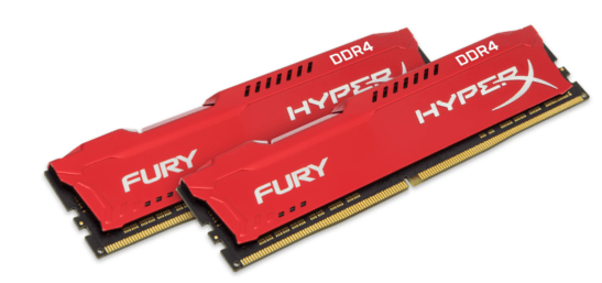 Память Kingston 2x16Gb DDR4 3466MHz HyperX Fury Red (HX434C19FRK2/32) в Киеве
