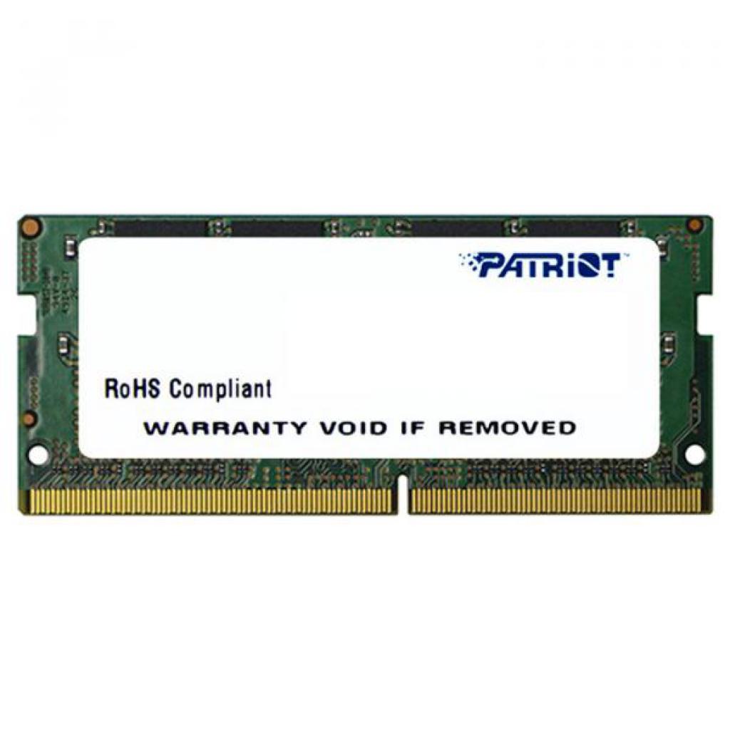 

Память SoDimm Patriot 1x4Gb DDR4 2400MHz (PSD44G240081S)