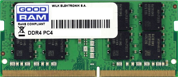 

Память SoDimm GoodRam 1x16Gb DDR4 2400MHz (GR2400S464L17/16G)