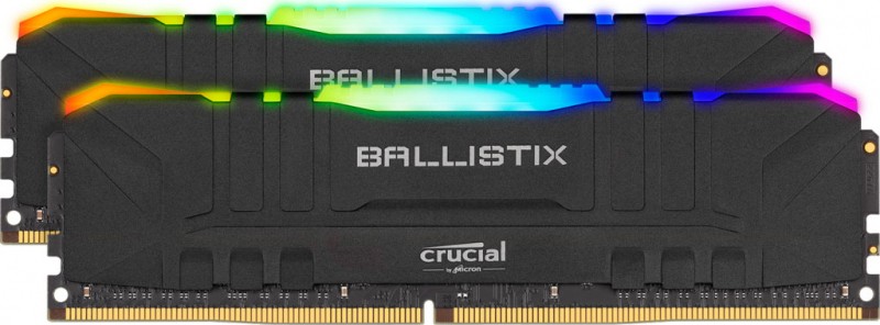 Память CRUCIAL 2x16GB DDR4 3200Mz Ballistix RGB Black (BL2K16G32C16U4BL) в Киеве