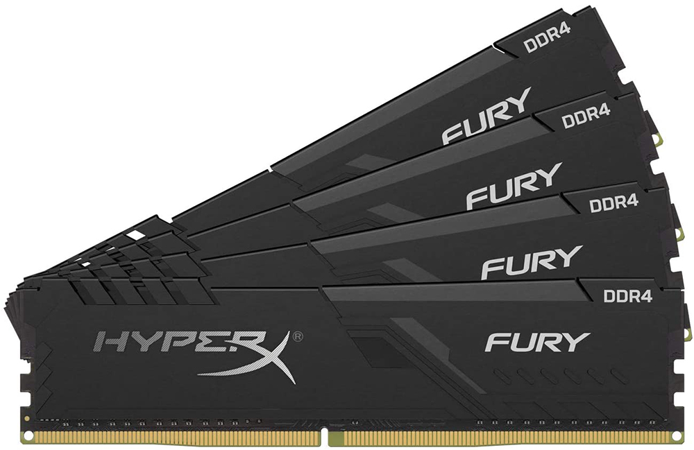 HyperX DDR4-3200MHz 64GB (16GB×4枚キット) ᐉ Память KINGSTON 64GB (4x16GB) DDR4 3200MHz HyperX Fury Black