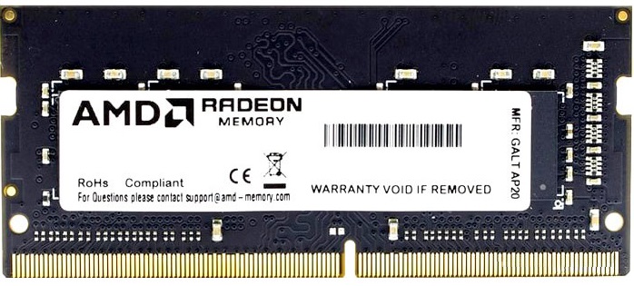 Пам'ять SoDimm AMD 1x16GB DDR4 3200MHz R9 Series (R9416G3206S2S-U) в Києві