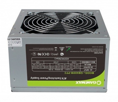 

Блок питания Gamemax 400W GM-400W-PFC, ATX