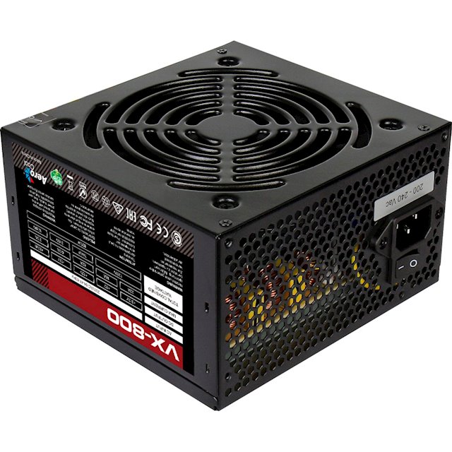 

Блок питания AEROCOOL VX 800 800W v.2.3, Fan12см, aPFC, 78+