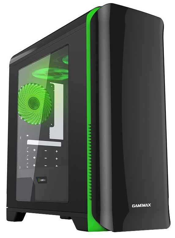 

Корпус Gamemax H602 Black Green