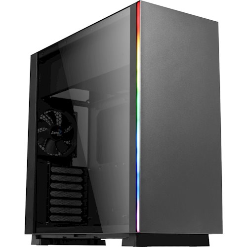 

Корпус AEROCOOL PGS CYLON BG Black, RGB, Стеклянная боковая панель