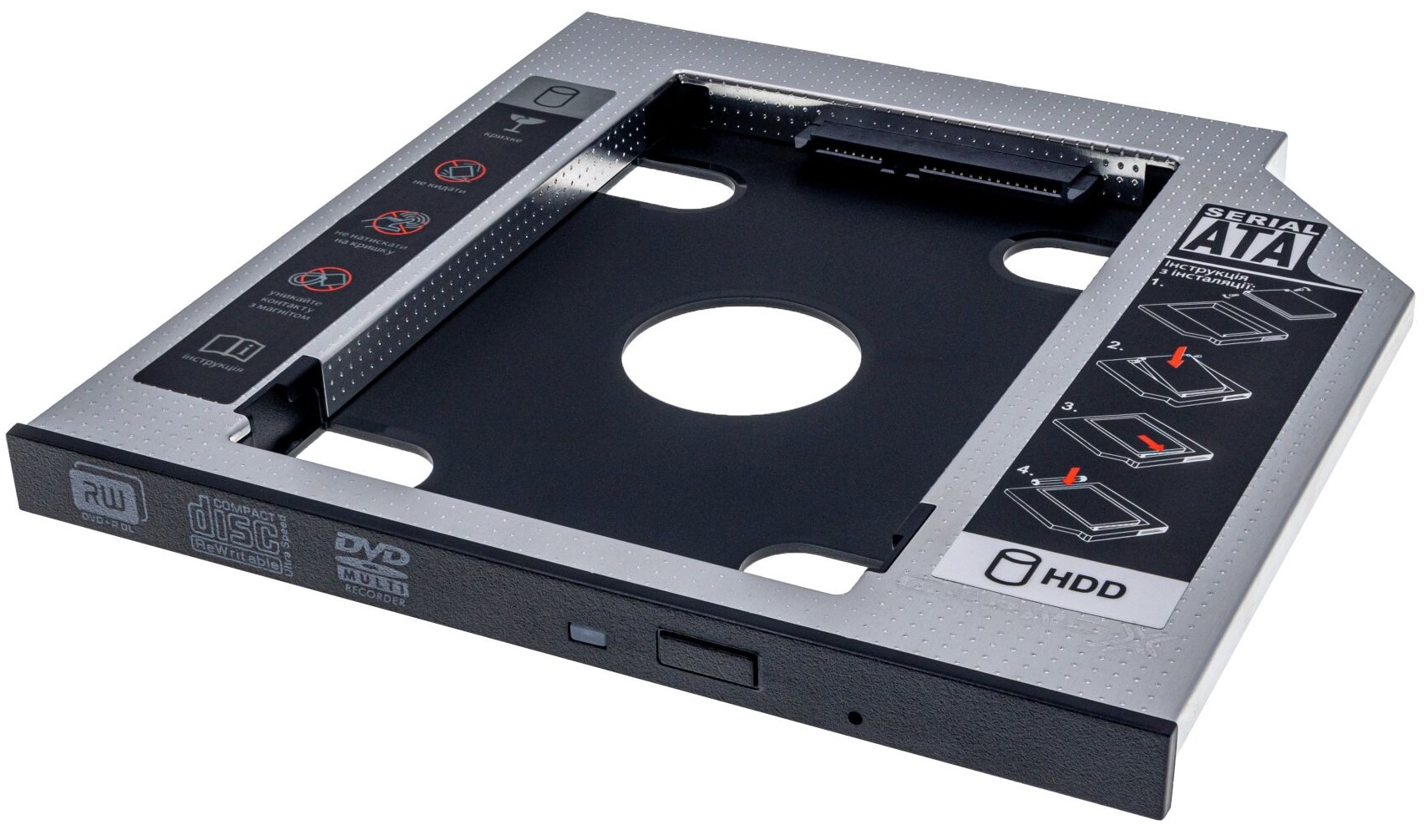ᐉ Фрейм-переходник Grand-X HDD 2,5'' SATA2/SATA3 Slim 9,5mm (HDC-24С ...
