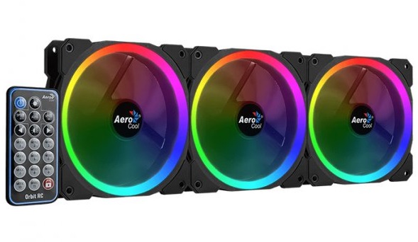 

Вентиляторы Aerocool Orbit RC RGB x3 + пульт (4713105962963)