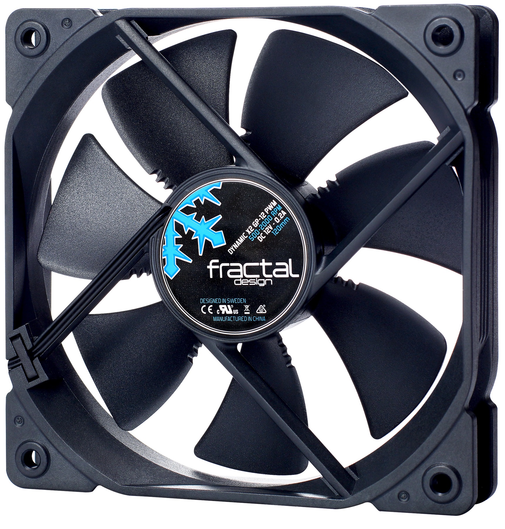 Вентилятор для корпуса FRACTAL DESIGN Dynamic X2 GP-12 PWM Black (FD-FAN-DYN-X2-GP12-PWM-BK) в Киеве