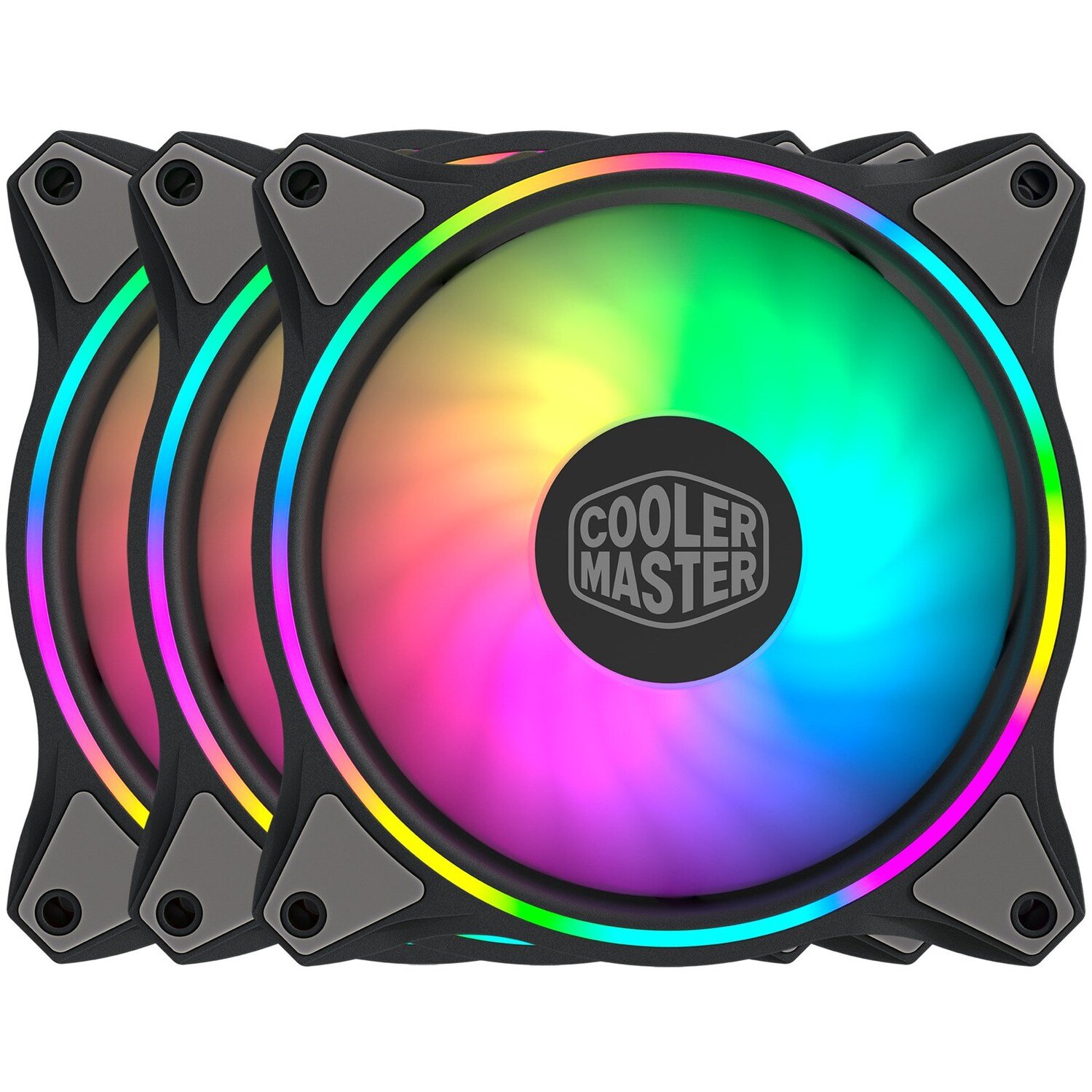 Набір корпусних вентиляторів COOLER MASTER MasterFan MF120 Halo 3in1 (MFL-B2DN-183PA-R1) в Києві