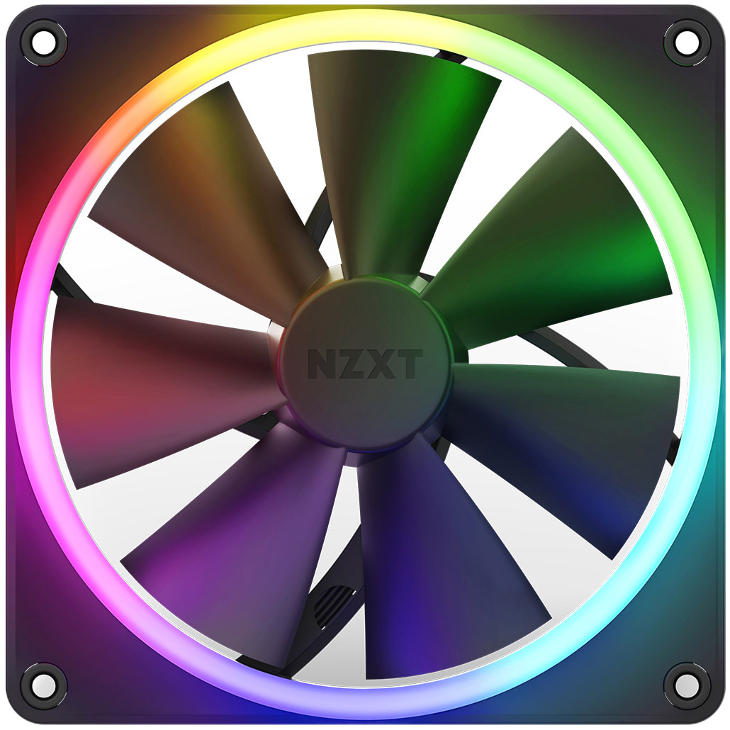 ᐉ Вентилятор NZXT F140RGB 140 мм Black (RF-R14SF-B1) — купити в Києві і ...