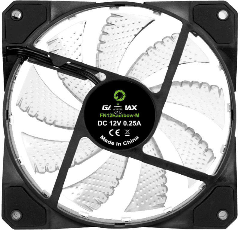 Кулер для корпусу GAMEMAX Rainbow ARGB Black (FN-12Rainbow-M) · 6
