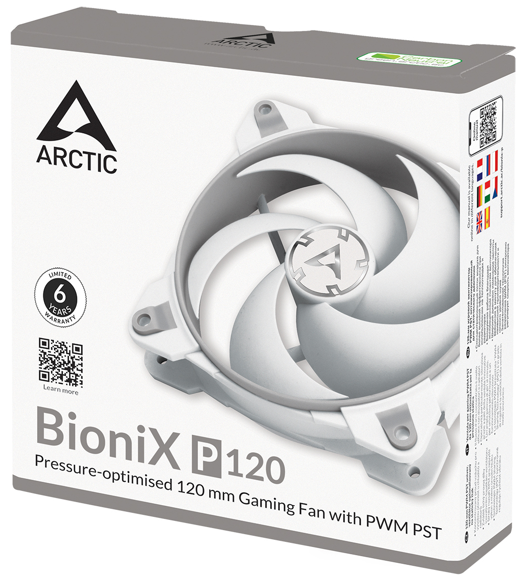Кулер для корпуса ARCTIC BioniX P120 Grey/White (ACFAN00167A) · 5