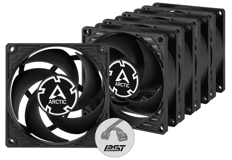 Кулер для корпуса ARCTIC P8 PWM PST 5 шт Black (ACFAN00154A) · 2