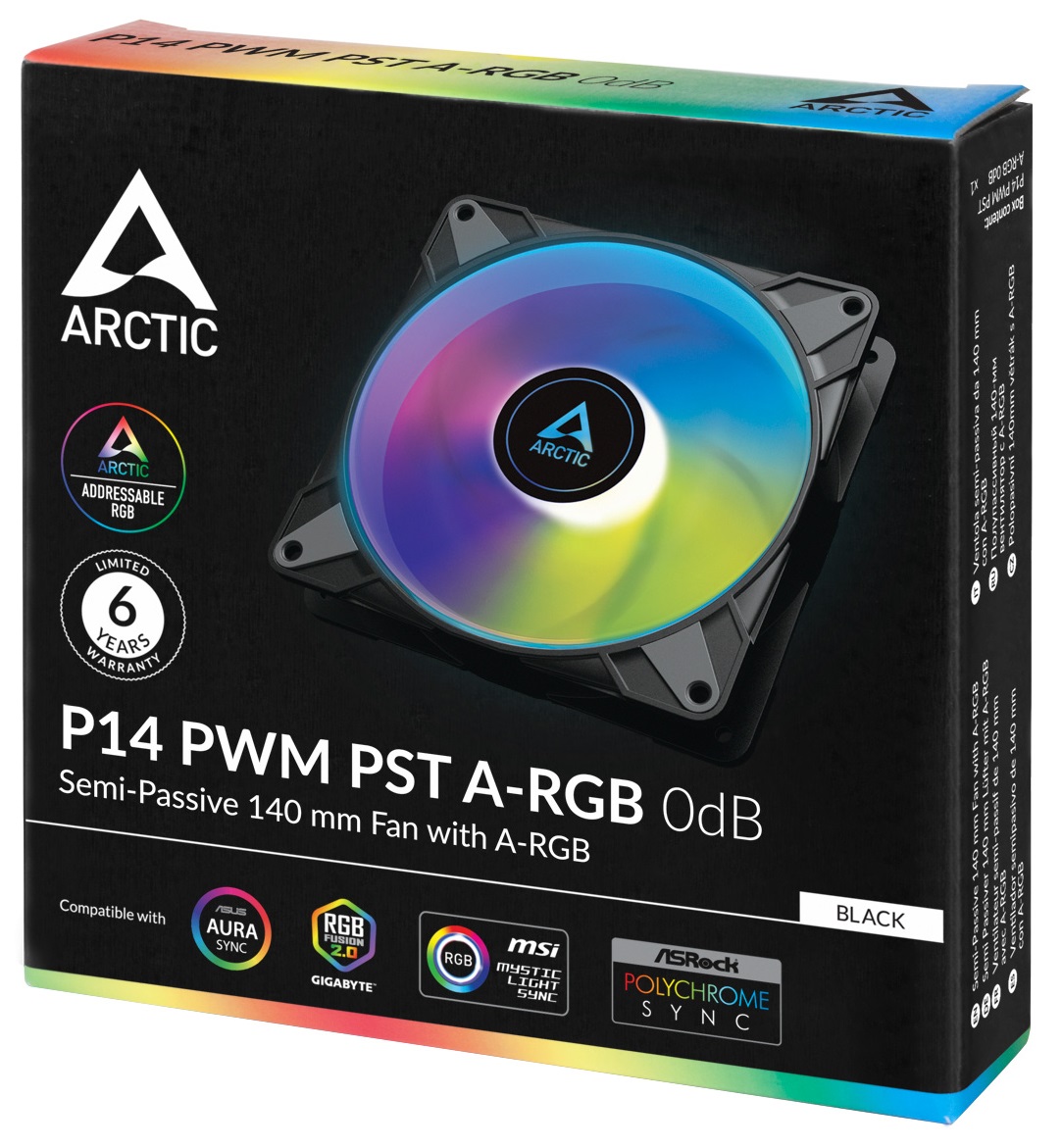 Кулер для корпуса ARCTIC P14 PWM PST A-RGB 140mm (ACFAN00239A) · 5