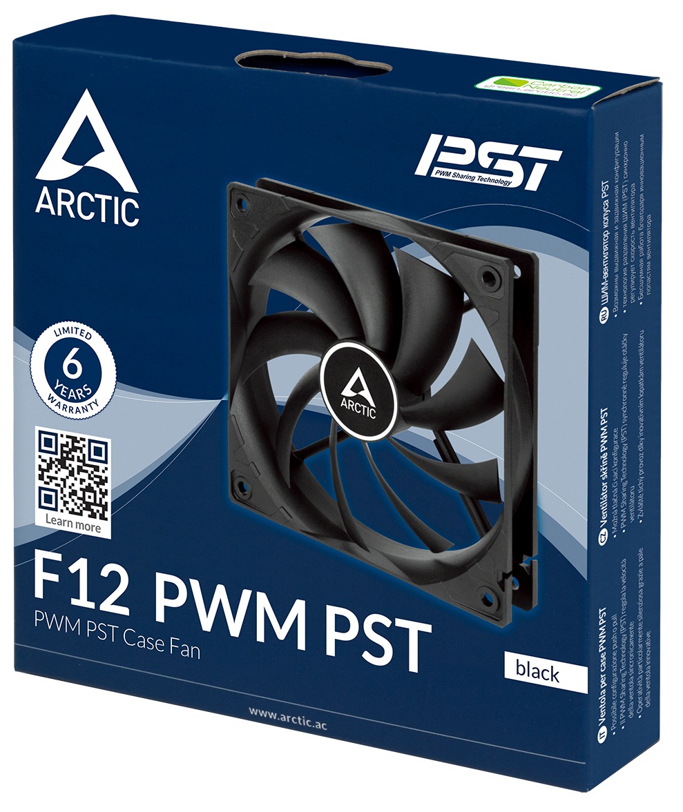 Кулер для корпуса ARCTIC F12 PWM PST 120 mm Black (ACFAN00200A) · 4