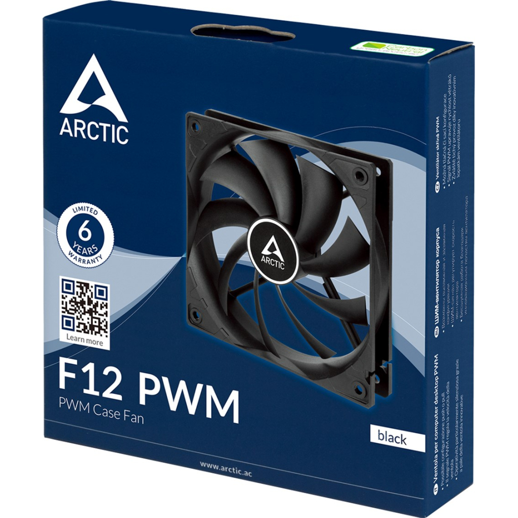 Кулер для корпусу ARCTIC F12 PWM Black 120 мм (ACFAN00203A) · 4