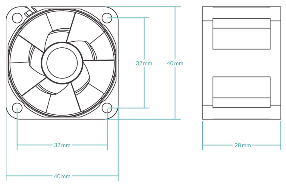 Набір вентиляторів для корпуса ARCTIC S4028-6K 5PCS (ACFAN00273A) · 6