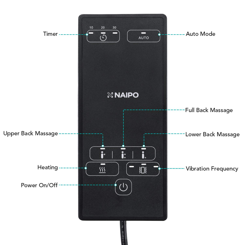 Масажна накидка NAIPO MGBK-2606H · 4