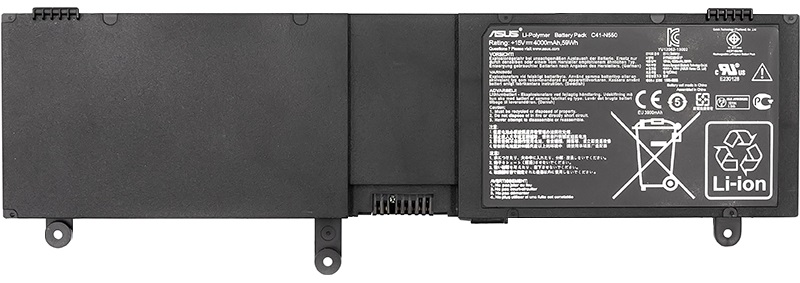 Акумулятор POWERPLANT  для ноутбуків ASUS N550 Series (C41-N550) 15V 53Wh (NB430680) в Києві