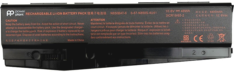 Аккумулятор POWERPLANT для ноутбуков Clevo N850HC (N850BAT-6) 10.8V 4400mAh (NB400041) в Киеве