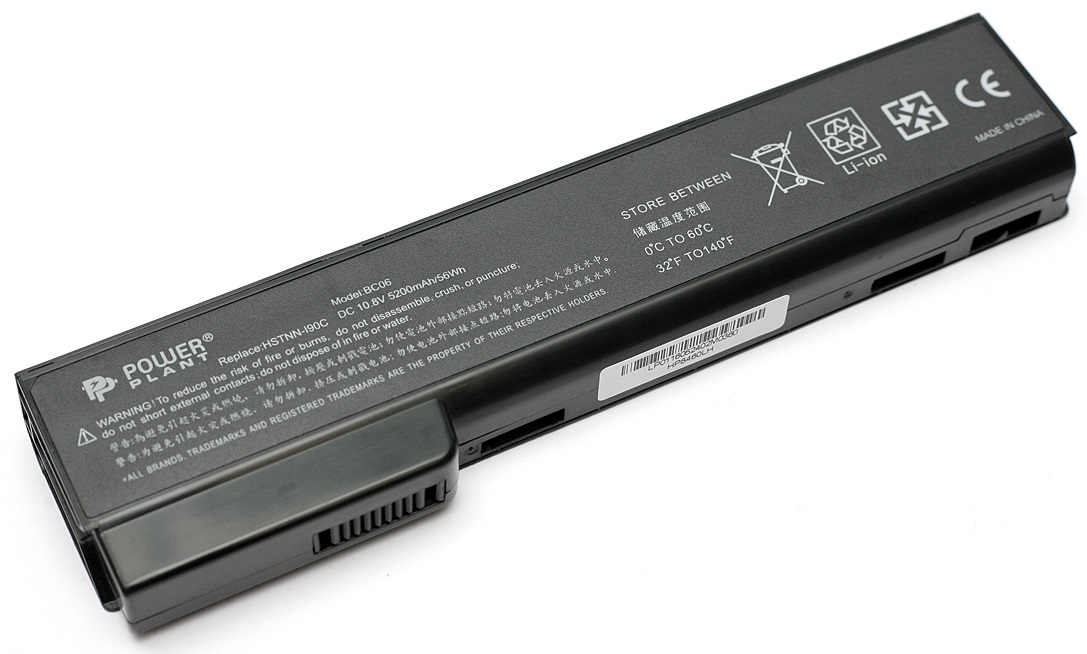 Акумулятор POWERPLANT для ноутбуків HP EliteBook 8460p (HSTNN-I90C,HP8460LH) 10.8V 5200mAh (NB00000306) в Києві