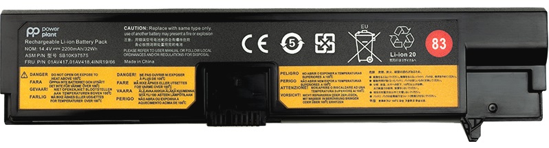 Акумулятор POWERPLANT для ноутбуків Lenovo Thinkpad E570 (01AV417) 14.4V 2200mAh (NB480876) в Києві