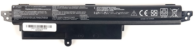 Аккумулятор POWERPLANT для ноутбуков ASUS VivoBook X200CA (ASX200L7) 11.1V 2600mAh (NB430499) в Киеве