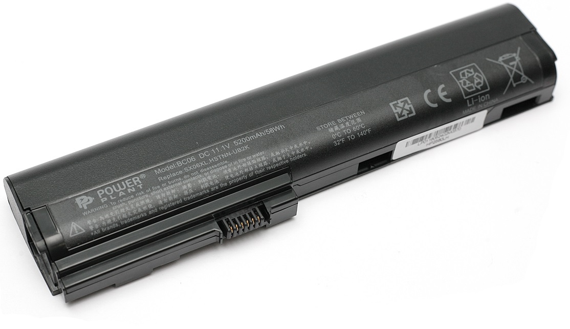 Акумулятор POWERPLANT для ноутбуків HP EliteBook 2560 (HSTNN-UB2K,HP2560LH) 11.1V 5200mAh (NB00000308) в Києві