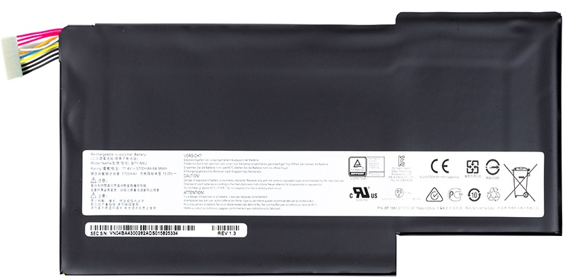 Акумулятор POWERPLANT для ноутбуків MSI GS63 Stealth Pro Series (BTY-M6J) 11.4V 5700mAh (NB470105) в Києві