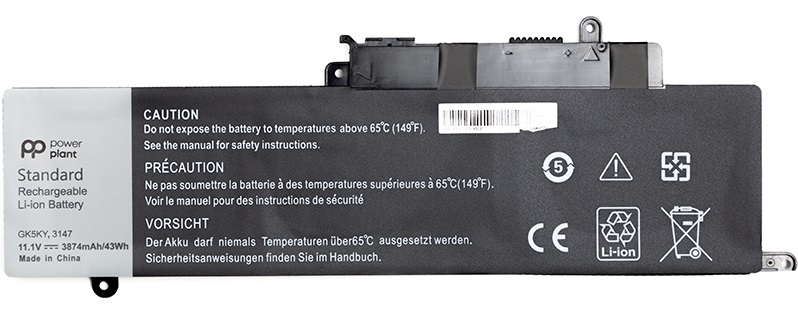 Аккумулятор POWERPLANT для ноутбуков Dell Inspiron 11 3000 (GK5KY) 11.1V 3874mAh (NB440733) в Киеве