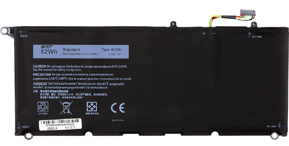 Аккумулятор POWERPLANT для ноутбуков DELL XPS 13 9350 7.4V 52Wh (JD25G) в Киеве