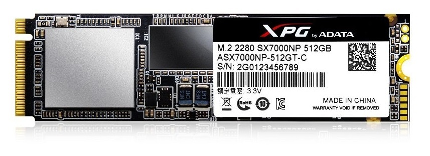 Накопитель SSD 512GB AData SX7000NP XPG Gaming PCIe M.2 3D TLC (ASX7000NP-512GT-C) в Киеве