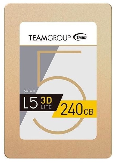 

Накопитель SSD 240GB Team L5 Lite 3D Gold SATA3 3D TLC (T253TD240G3C101)